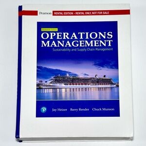 Operations Management Textbook by Pearson - 13th Edition